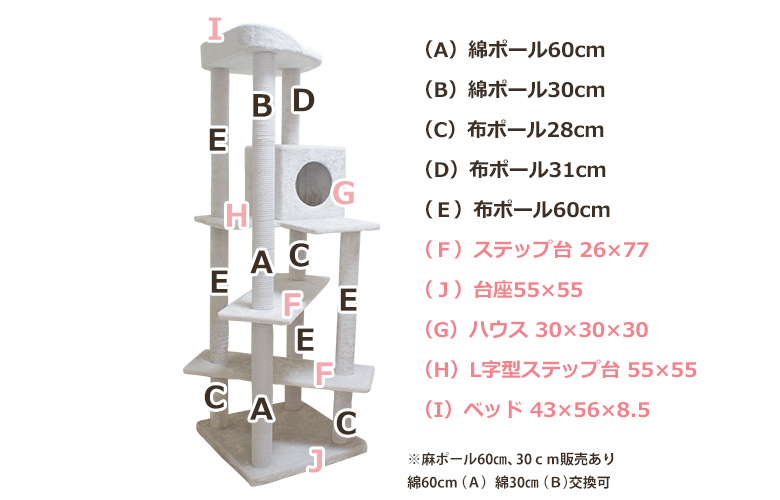 プロムナード綿部品